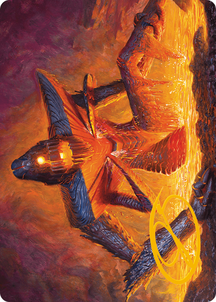 Molten Gatekeeper Art Card (Gold-Stamped Signature) [Modern Horizons 3 Art Series] | GrognardGamesBatavia