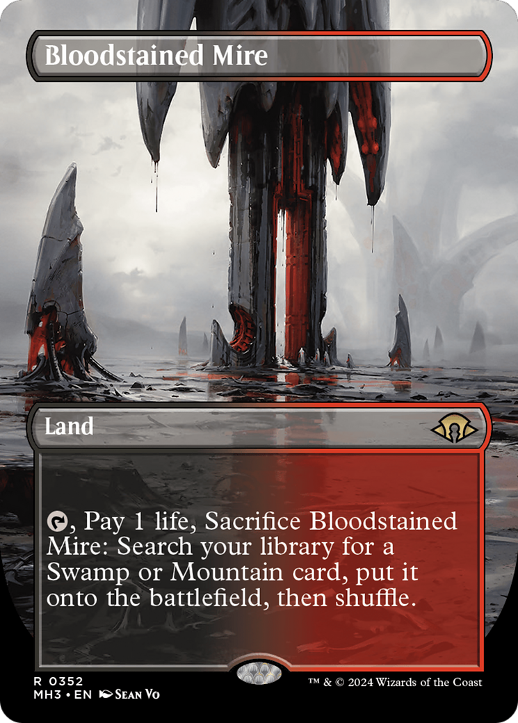 Bloodstained Mire (Borderless) [Modern Horizons 3] | GrognardGamesBatavia