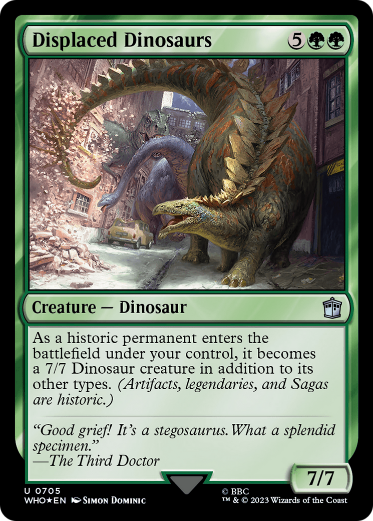 Displaced Dinosaurs (Surge Foil) [Doctor Who] | GrognardGamesBatavia