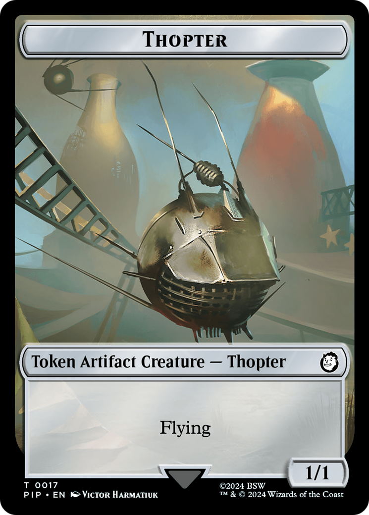 Thopter // Junk Double-Sided Token [Fallout Tokens] | GrognardGamesBatavia