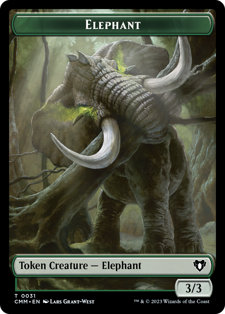 Elephant Token [Commander Masters Tokens] | GrognardGamesBatavia