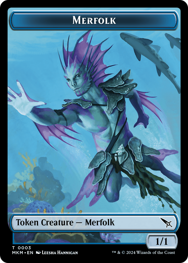 Merfolk Token [Murders at Karlov Manor Tokens] | GrognardGamesBatavia