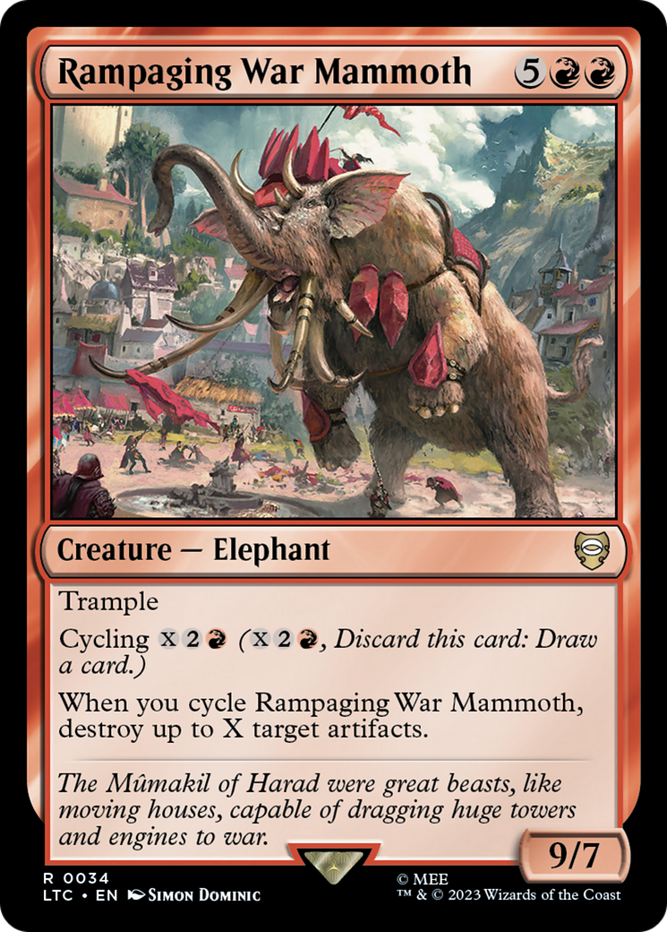 Rampaging War Mammoth [The Lord of the Rings: Tales of Middle-Earth Commander] | GrognardGamesBatavia