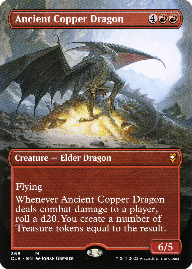 Ancient Copper Dragon (Borderless Alternate Art) [Commander Legends: Battle for Baldur's Gate] | GrognardGamesBatavia