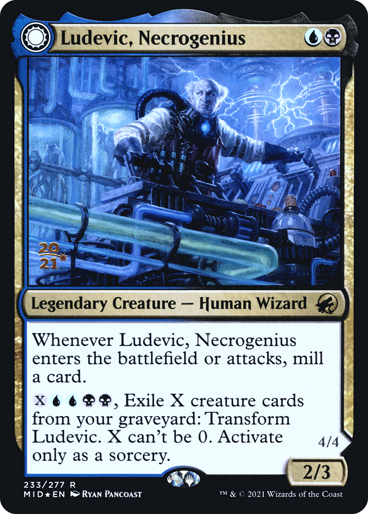 Ludevic, Necrogenius // Olag, Ludevic's Hubris [Innistrad: Midnight Hunt Prerelease Promos] | GrognardGamesBatavia