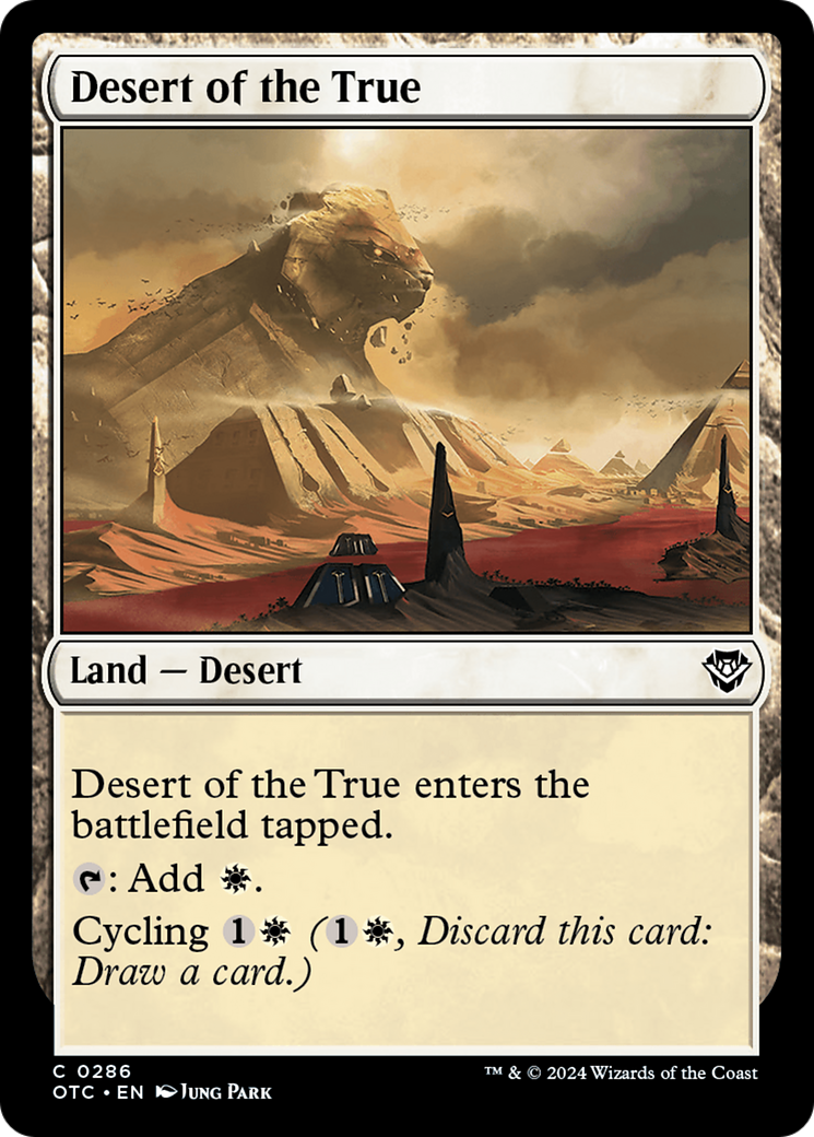 Desert of the True [Outlaws of Thunder Junction Commander] | GrognardGamesBatavia