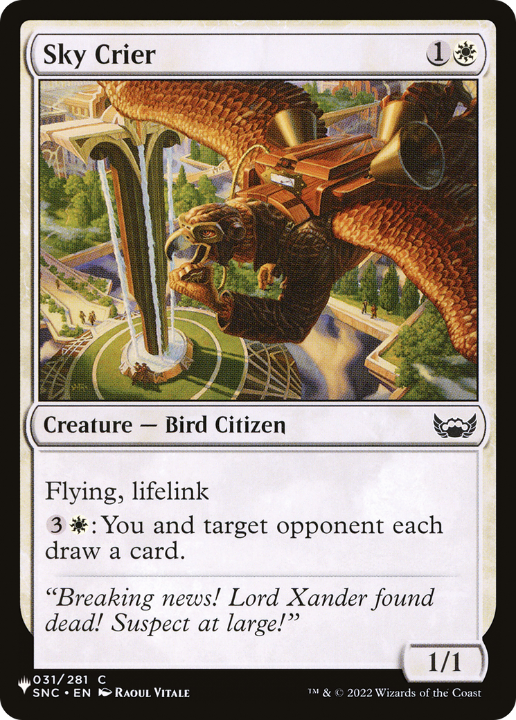 Sky Crier [The List Reprints] | GrognardGamesBatavia