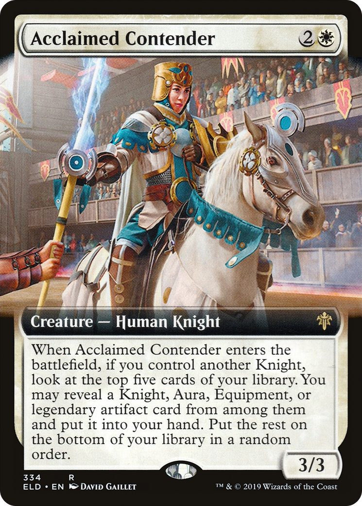 Acclaimed Contender (Extended Art) [Throne of Eldraine] | GrognardGamesBatavia