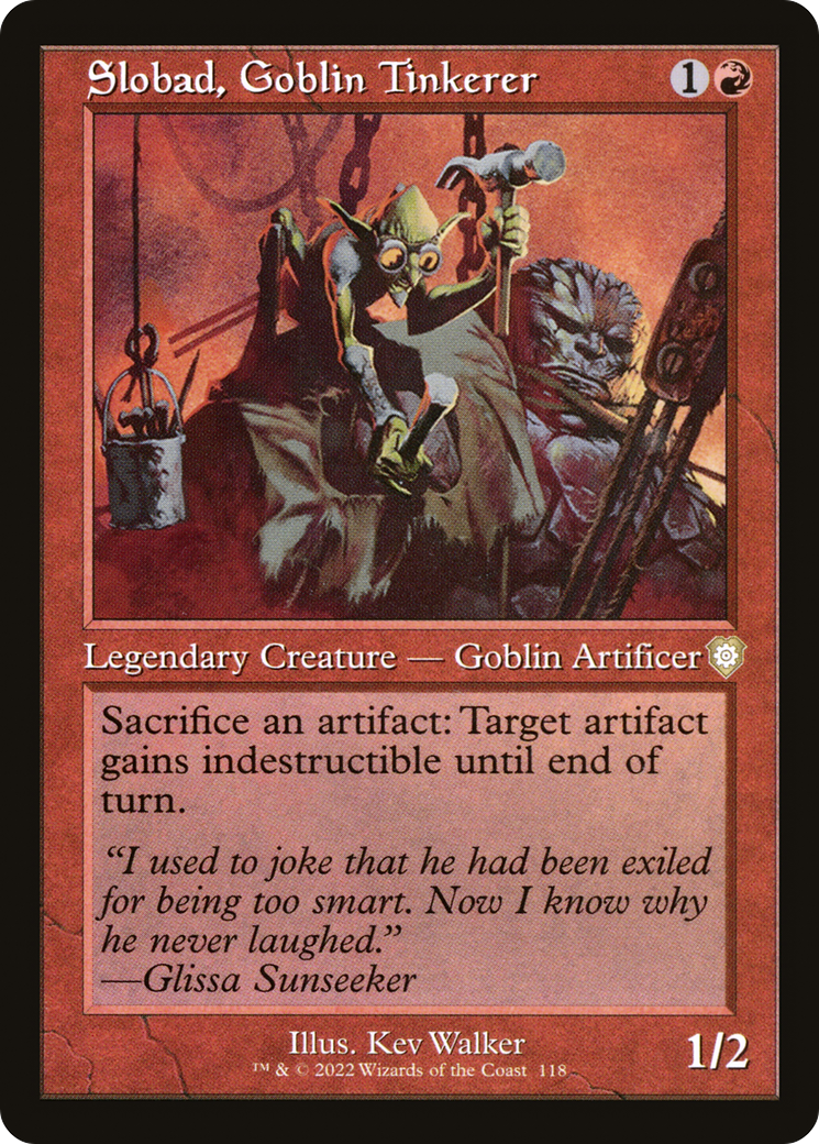 Slobad, Goblin Tinkerer (Retro) [The Brothers' War Commander] | GrognardGamesBatavia