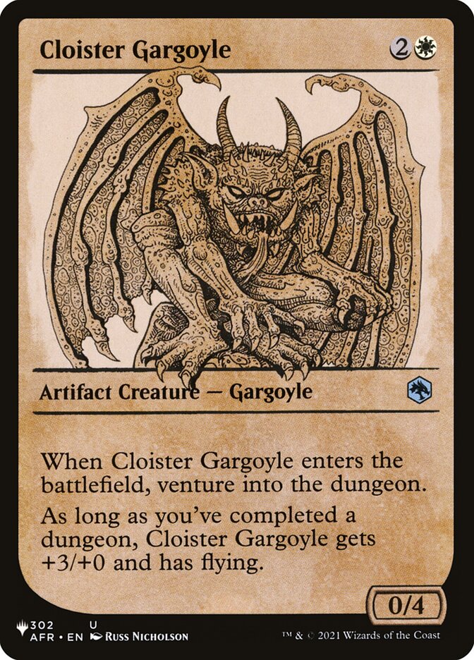 Cloister Gargoyle (Showcase) [The List] | GrognardGamesBatavia