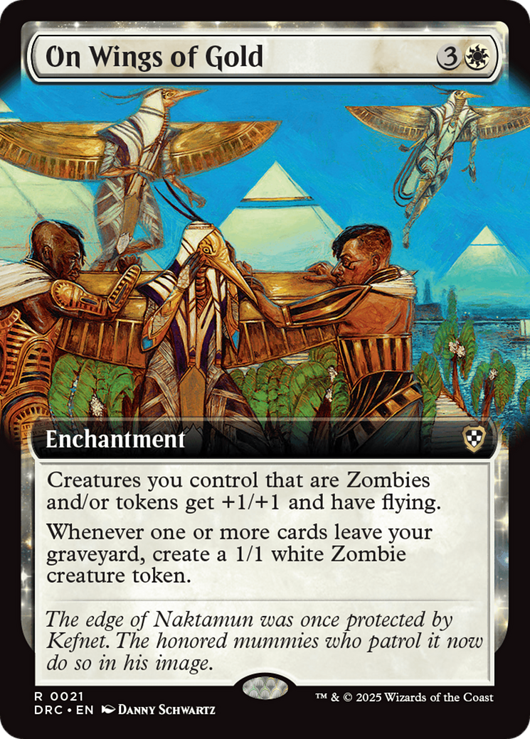 On Wings of Gold (Extended Art) [Aetherdrift Commander] | GrognardGamesBatavia