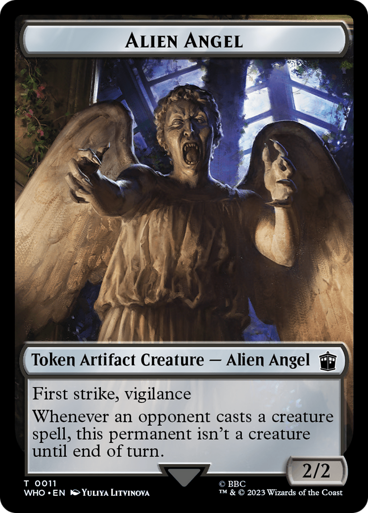 Alien Angel // Food (0025) Double-Sided Token [Doctor Who Tokens] | GrognardGamesBatavia