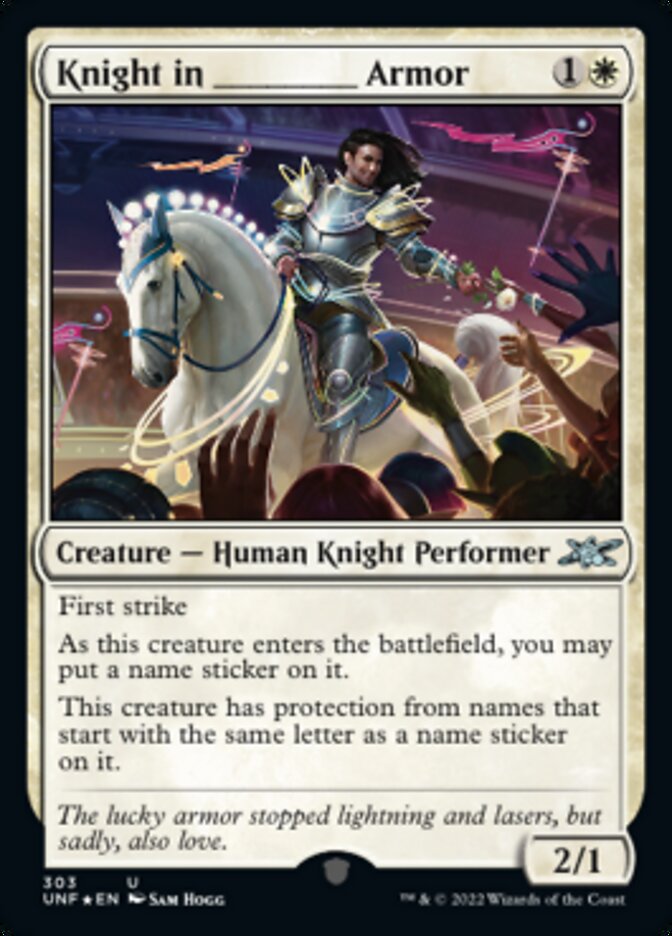 Knight in _____ Armor (Galaxy Foil) [Unfinity] | GrognardGamesBatavia