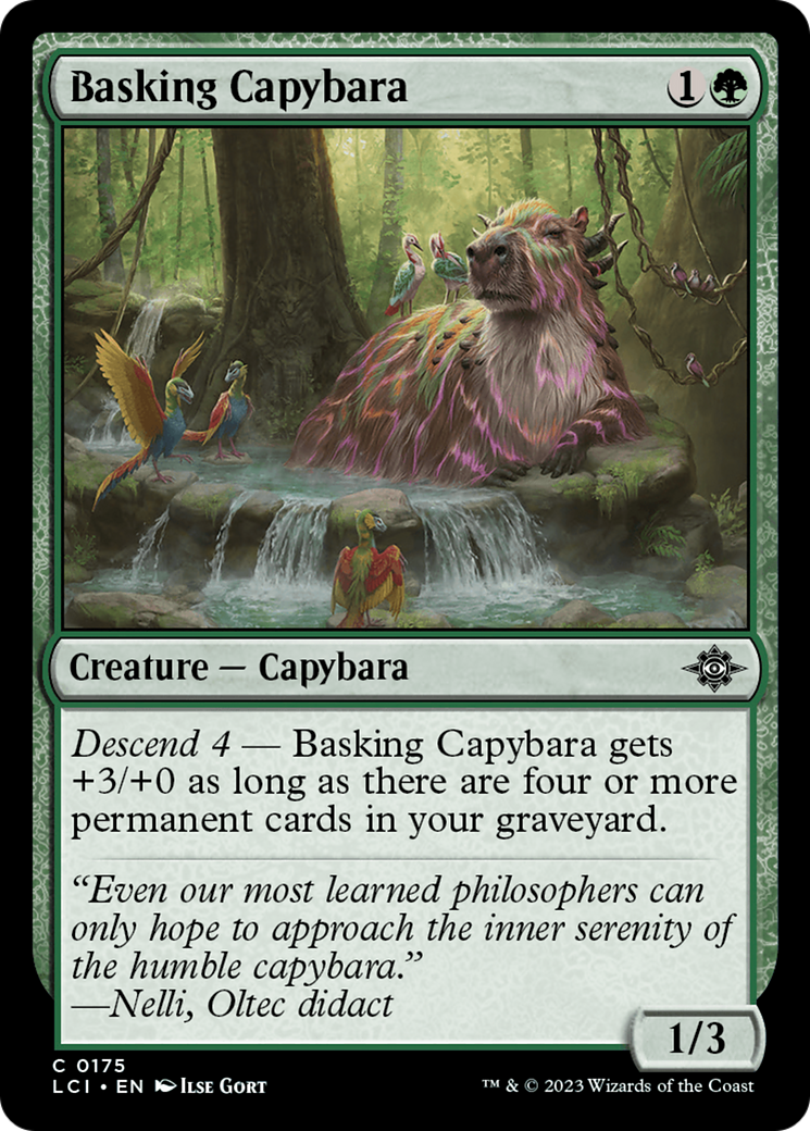 Basking Capybara [The Lost Caverns of Ixalan] | GrognardGamesBatavia