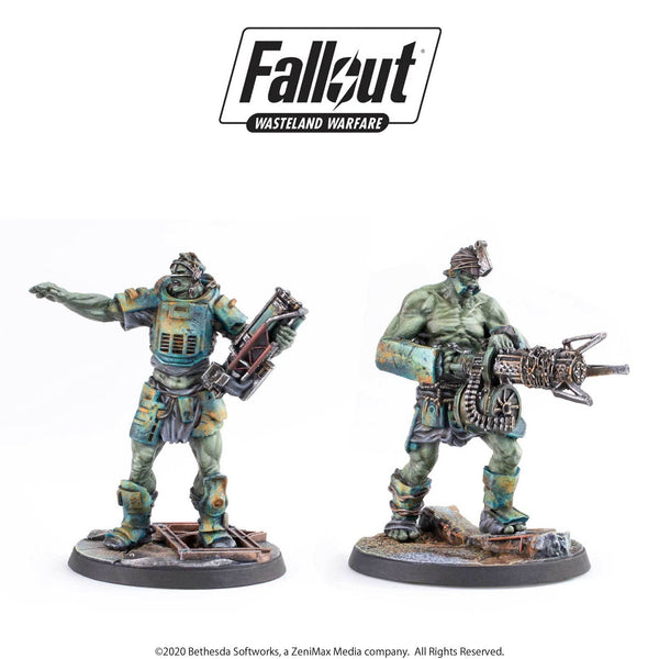 Fallout Wasteland Warfare Super Mutants Overlord and Fist | GrognardGamesBatavia
