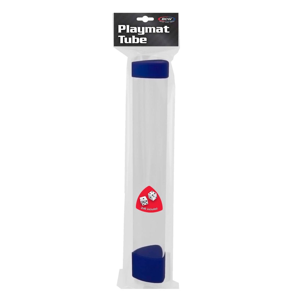 BCW Playmat Tube with Dice Cap - Blue | GrognardGamesBatavia