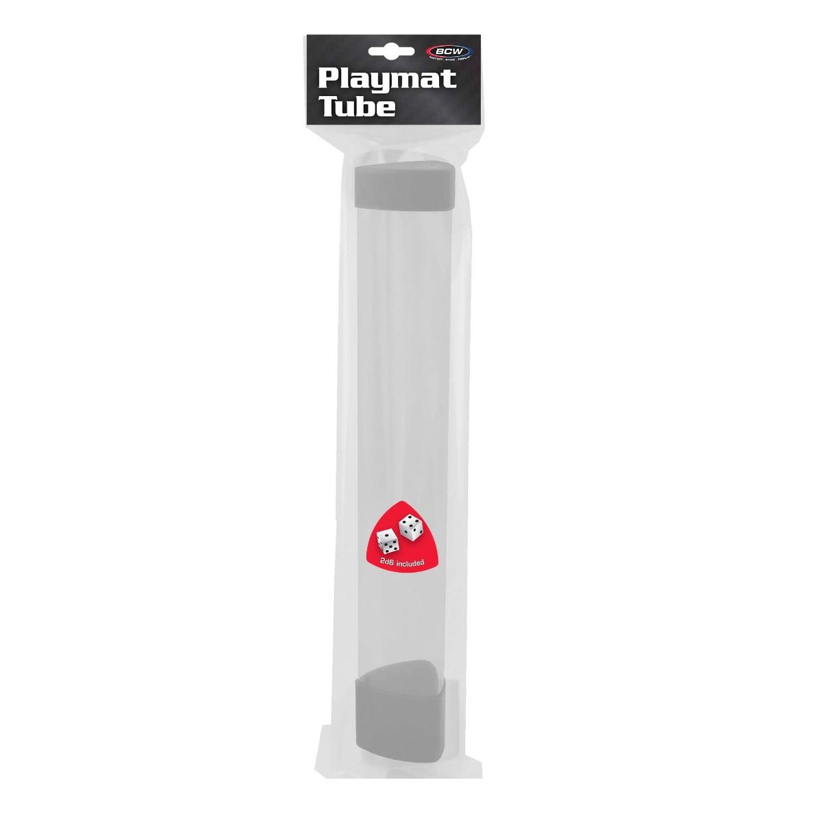 BCW Playmat Tube with Dice Cap - White | GrognardGamesBatavia