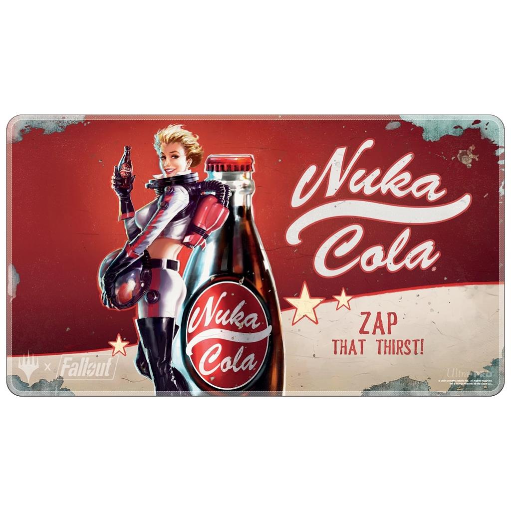 Fallout® Nuka-Cola Pinup Holofoil Standard Gaming Playmat for Magic: The Gathering | GrognardGamesBatavia