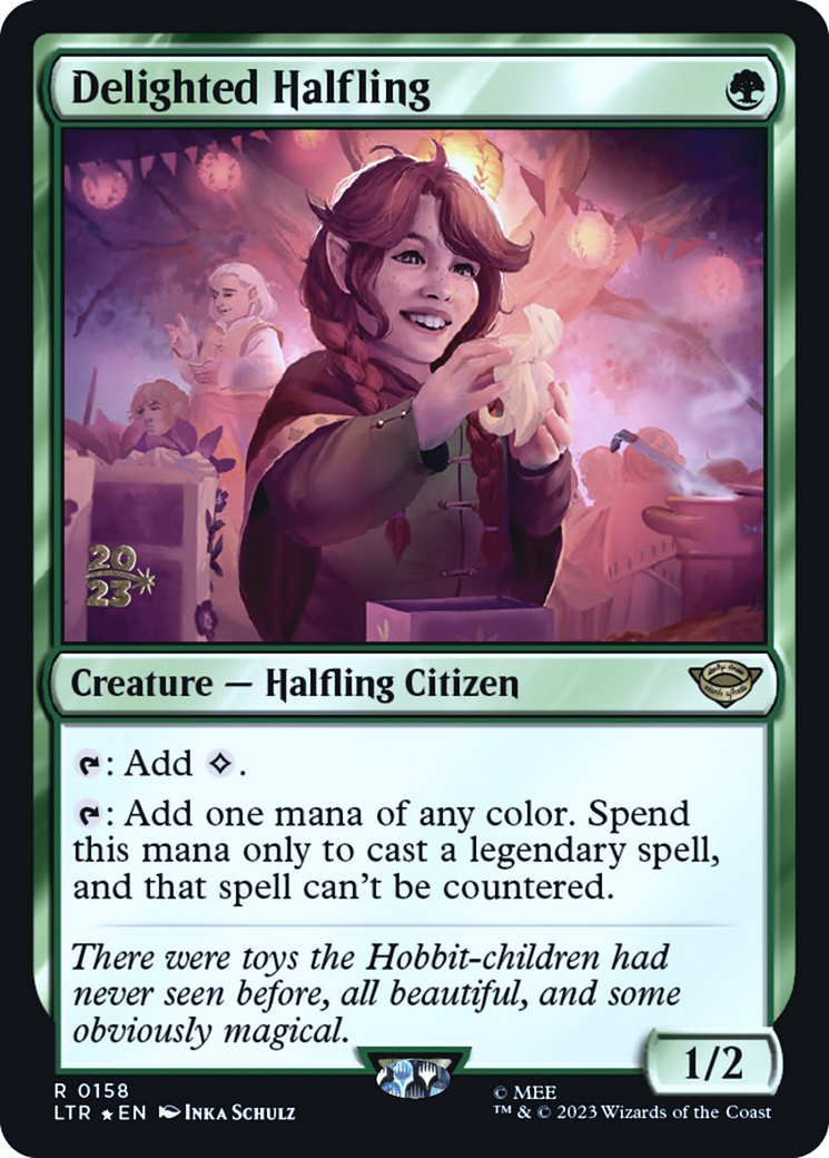 Delighted Halfling [The Lord of the Rings: Tales of Middle-Earth Prerelease Promos] | GrognardGamesBatavia