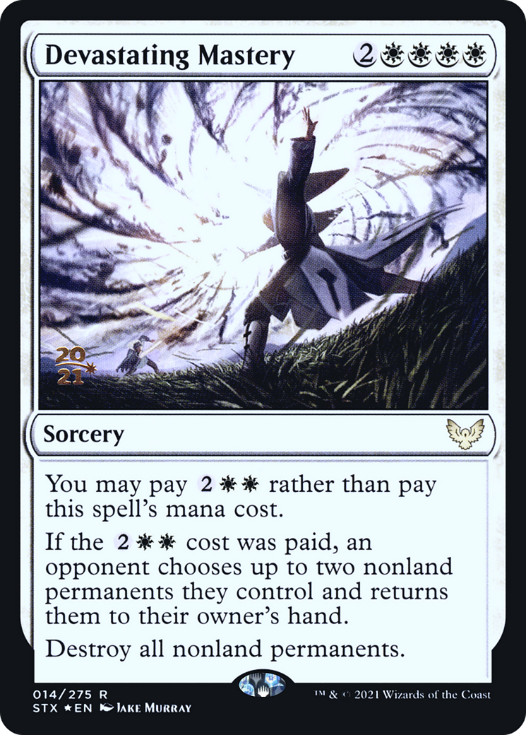 Devastating Mastery [Strixhaven: School of Mages Prerelease Promos] | GrognardGamesBatavia