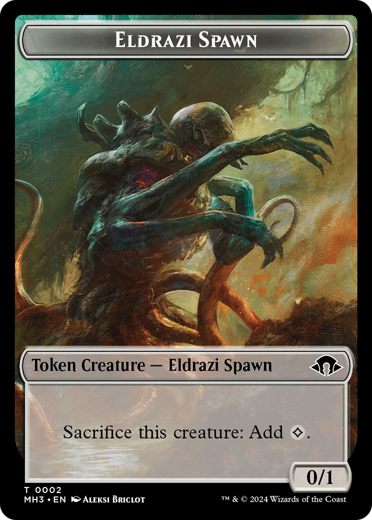 Eldrazi Spawn // Zombie Double-Sided Token [Modern Horizons 3 Tokens] | GrognardGamesBatavia