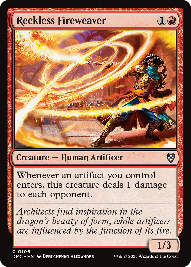 Reckless Fireweaver [Aetherdrift Commander] | GrognardGamesBatavia