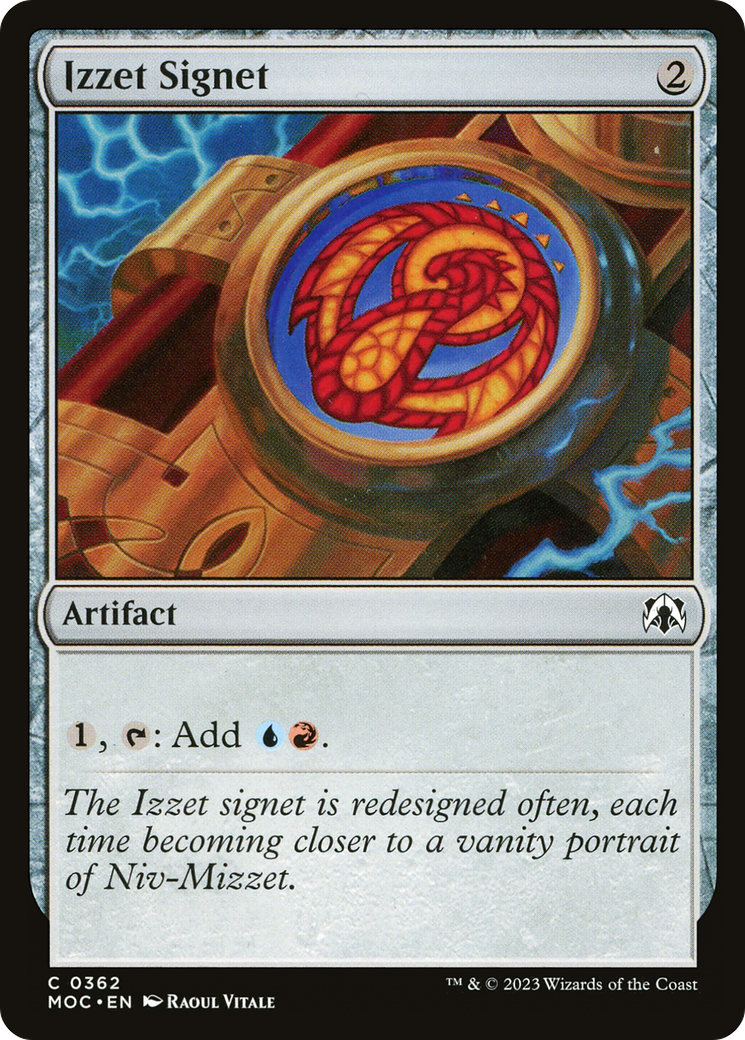 Izzet Signet [March of the Machine Commander] | GrognardGamesBatavia