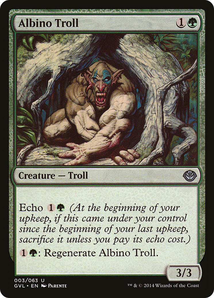 Albino Troll (Garruk vs. Liliana) [Duel Decks Anthology] | GrognardGamesBatavia