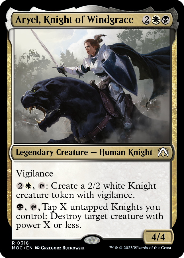 Aryel, Knight of Windgrace [March of the Machine Commander] | GrognardGamesBatavia
