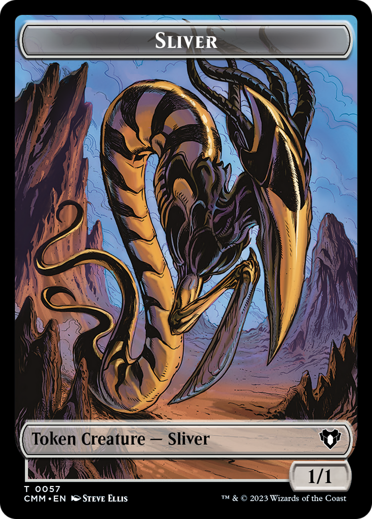 Copy (54) // Sliver Double-Sided Token [Commander Masters Tokens] | GrognardGamesBatavia