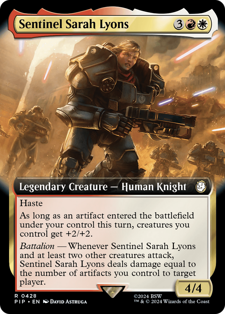 Sentinel Sarah Lyons (Extended Art) [Fallout] | GrognardGamesBatavia