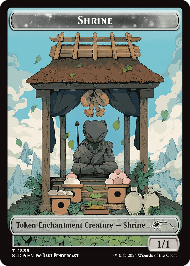 Shrine Token (Rainbow Foil) [Secret Lair: From Cute to Brute Tokens] | GrognardGamesBatavia