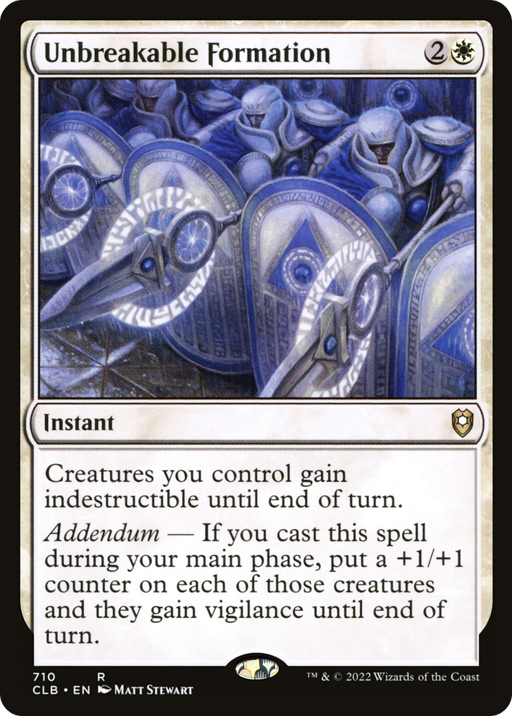 Unbreakable Formation [Commander Legends: Battle for Baldur's Gate] | GrognardGamesBatavia