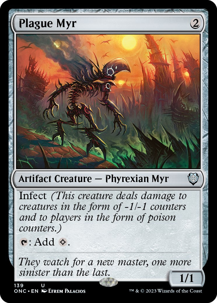 Plague Myr [Phyrexia: All Will Be One Commander] | GrognardGamesBatavia