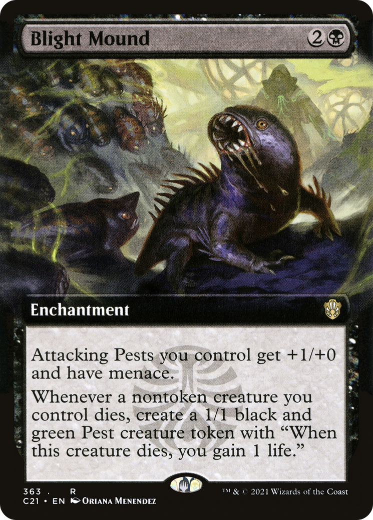 Blight Mound (Extended Art) [Commander 2021] | GrognardGamesBatavia