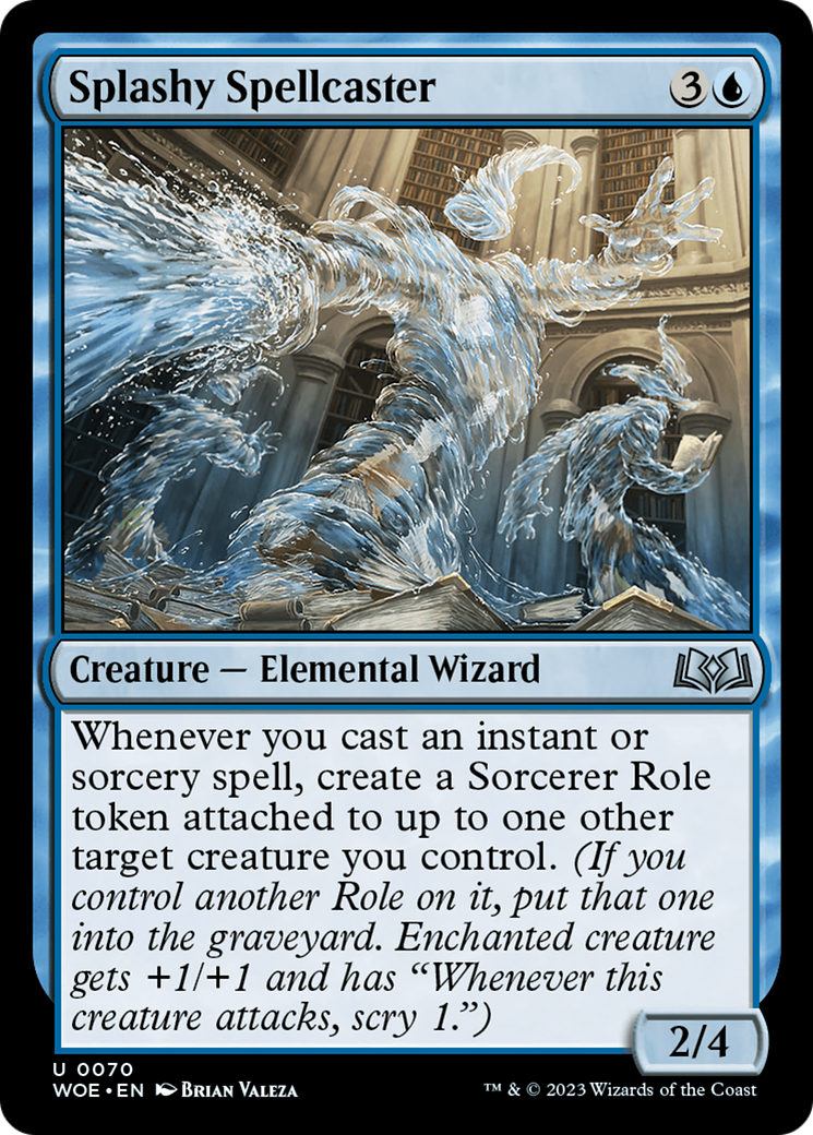 Splashy Spellcaster [Wilds of Eldraine] | GrognardGamesBatavia