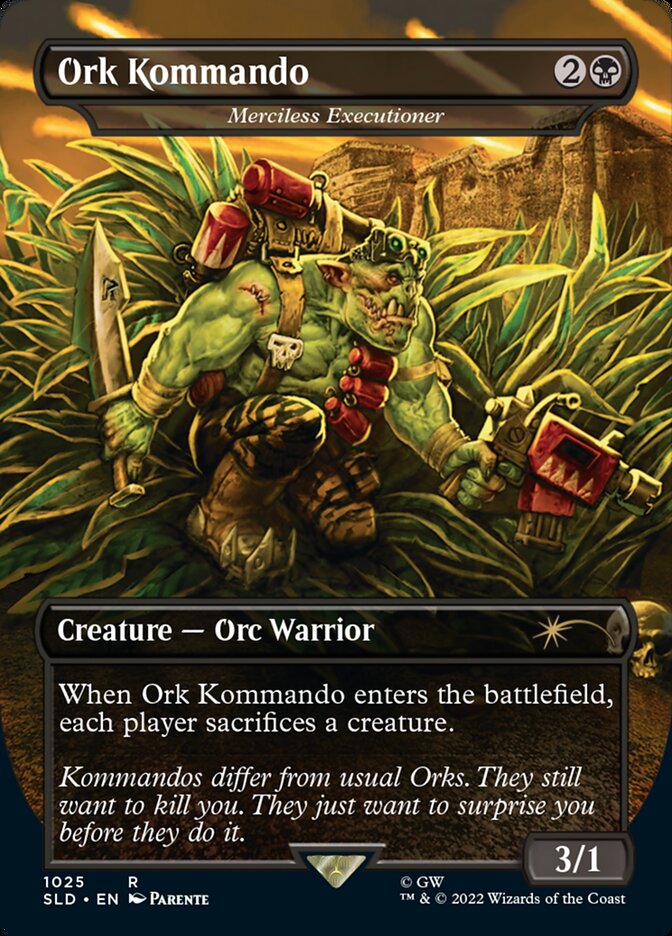 Ork Kommando - Merciless Executioner (Borderless) [Secret Lair Drop Series] | GrognardGamesBatavia