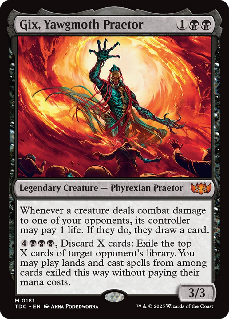 Gix, Yawgmoth Praetor [Tarkir: Dragonstorm Commander] | GrognardGamesBatavia