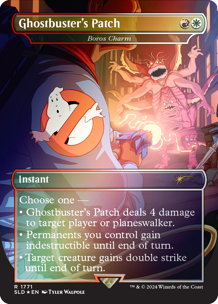 Ghostbuster's Patch - Boros Charm (Rainbow Foil) [Secret Lair Drop Series] | GrognardGamesBatavia