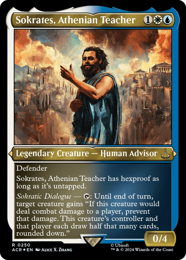 Sokrates, Athenian Teacher (Foil Etched) [Assassin's Creed] | GrognardGamesBatavia