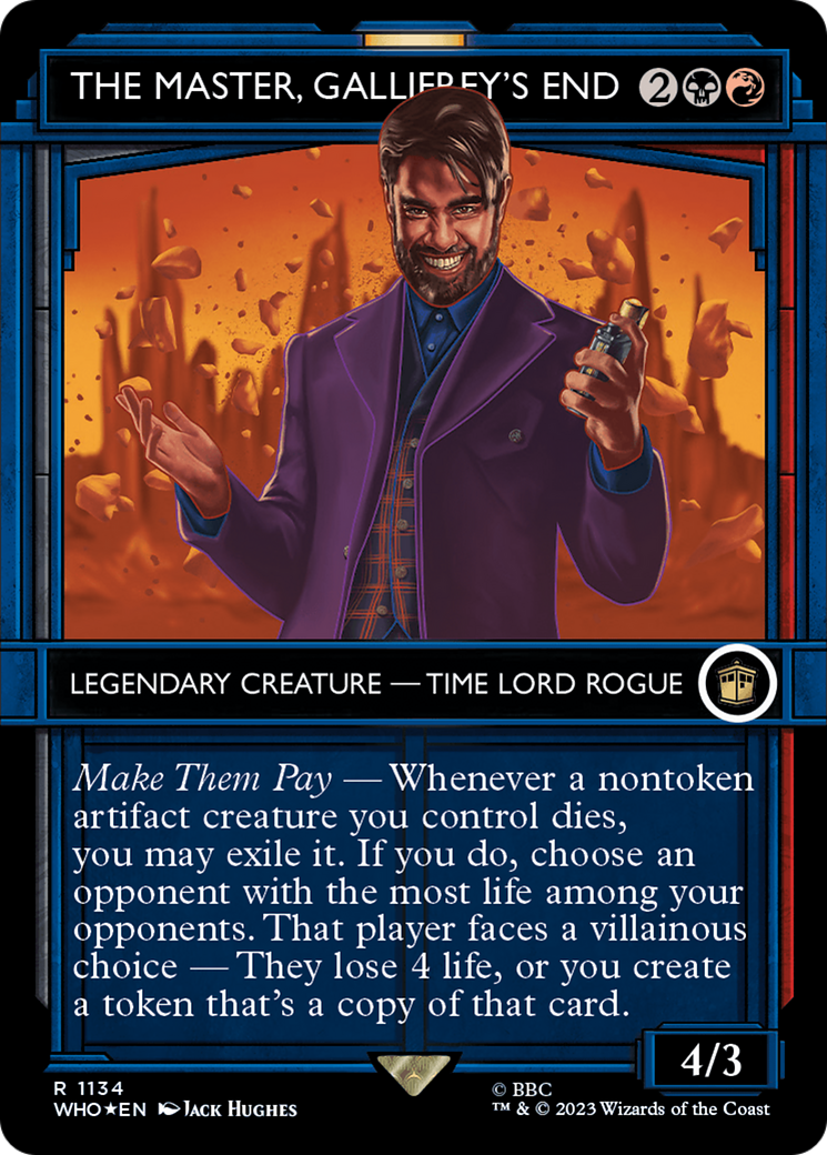 The Master, Gallifrey's End (Showcase) (Surge Foil) [Doctor Who] | GrognardGamesBatavia