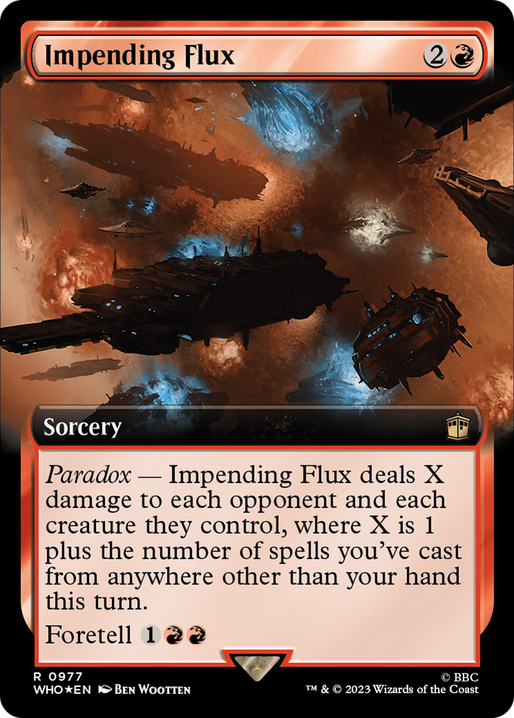 Impending Flux (Extended Art) (Surge Foil) [Doctor Who] | GrognardGamesBatavia