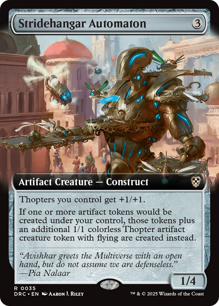 Stridehangar Automaton (Extended Art) [Aetherdrift Commander] | GrognardGamesBatavia