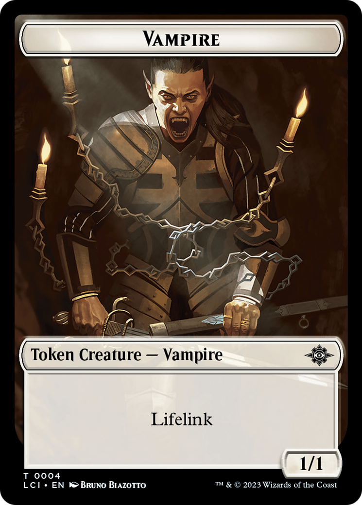 Vampire // Bat Double-Sided Token [The Lost Caverns of Ixalan Tokens] | GrognardGamesBatavia