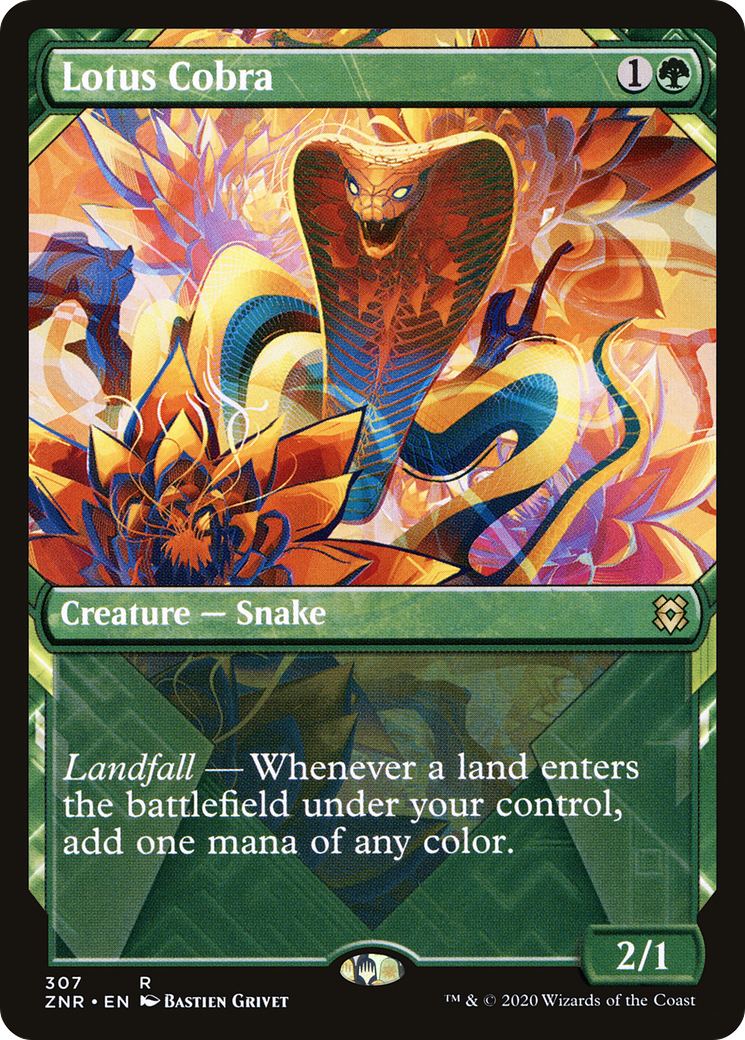 Lotus Cobra (Showcase) [Zendikar Rising] | GrognardGamesBatavia