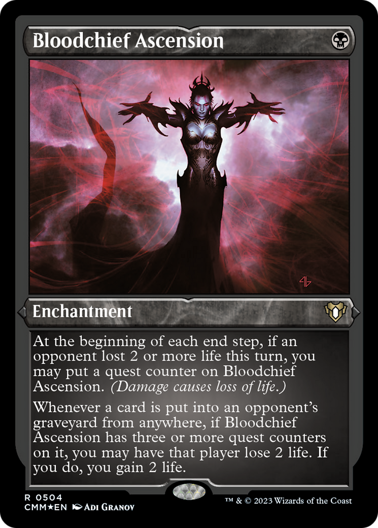 Bloodchief Ascension (Foil Etched) [Commander Masters] | GrognardGamesBatavia
