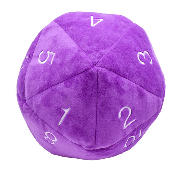 Novelty Plush D20 Purple with White | GrognardGamesBatavia