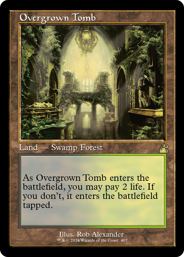 Overgrown Tomb (Retro) [Ravnica Remastered] | GrognardGamesBatavia