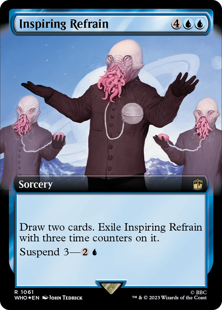 Inspiring Refrain (Extended Art) (Surge Foil) [Doctor Who] | GrognardGamesBatavia