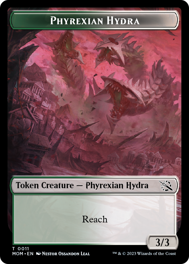 Elemental (2) // Phyrexian Hydra (11) Double-Sided Token [March of the Machine Tokens] | GrognardGamesBatavia